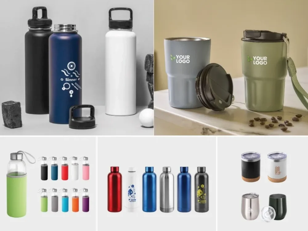 vasos y botellas personalizadas logo barcelona